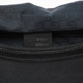 Gucci 2003 Black Canvas Shoulder Bag