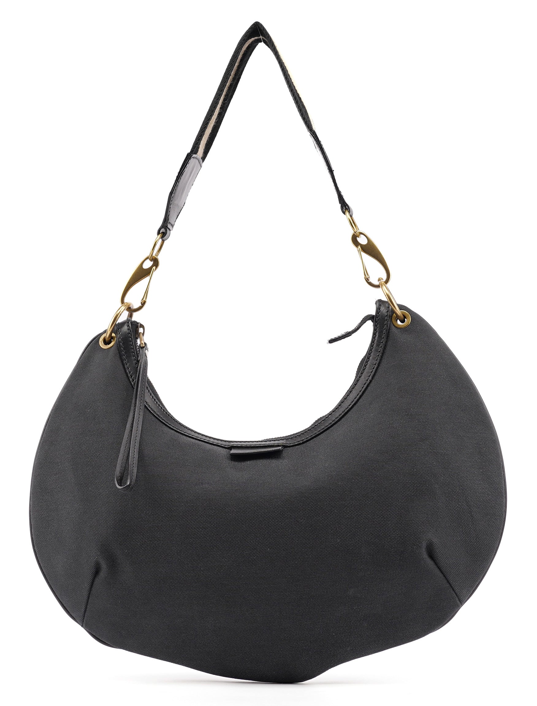 Gucci 2003 Black Canvas Shoulder Bag