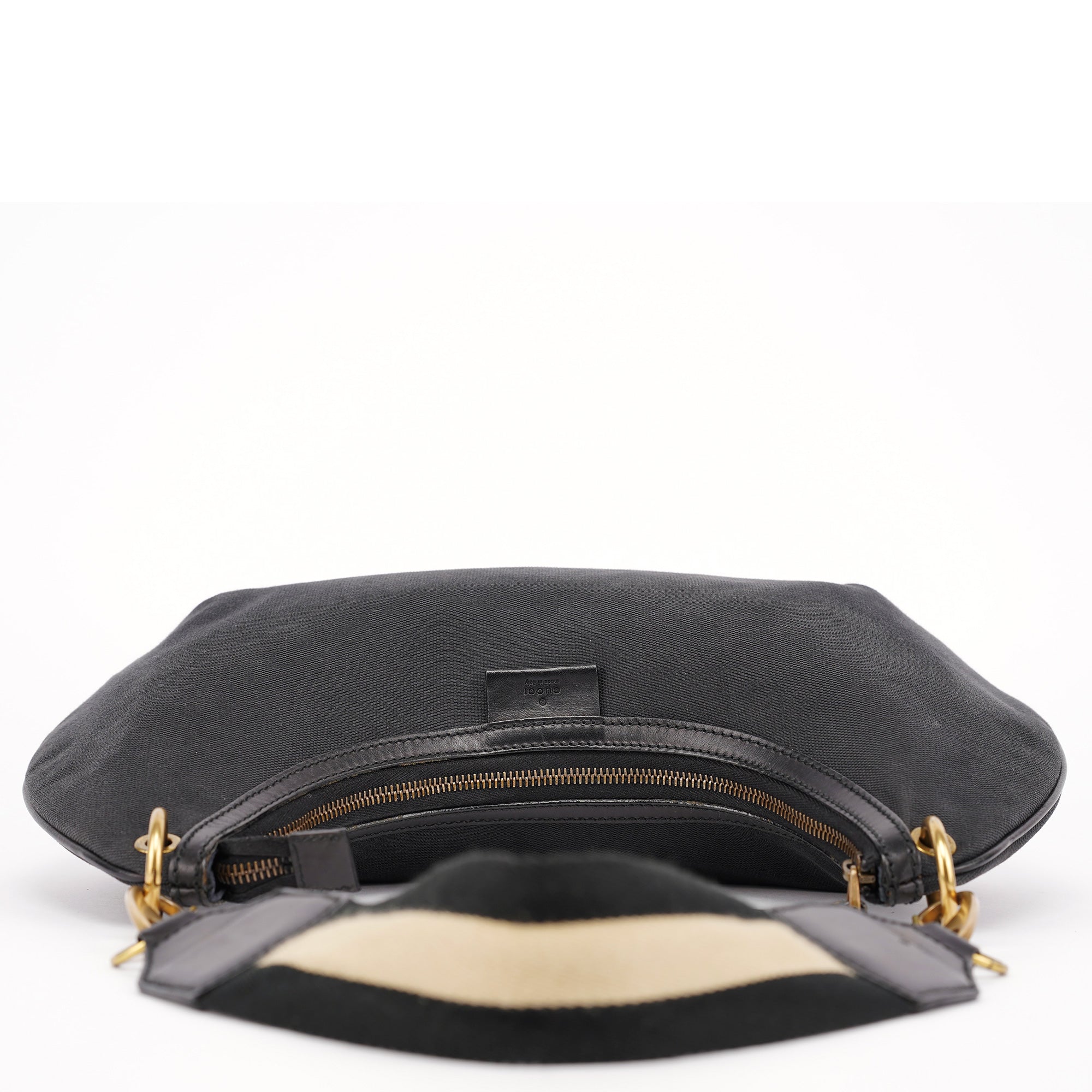 Gucci 2003 Black Canvas Shoulder Bag