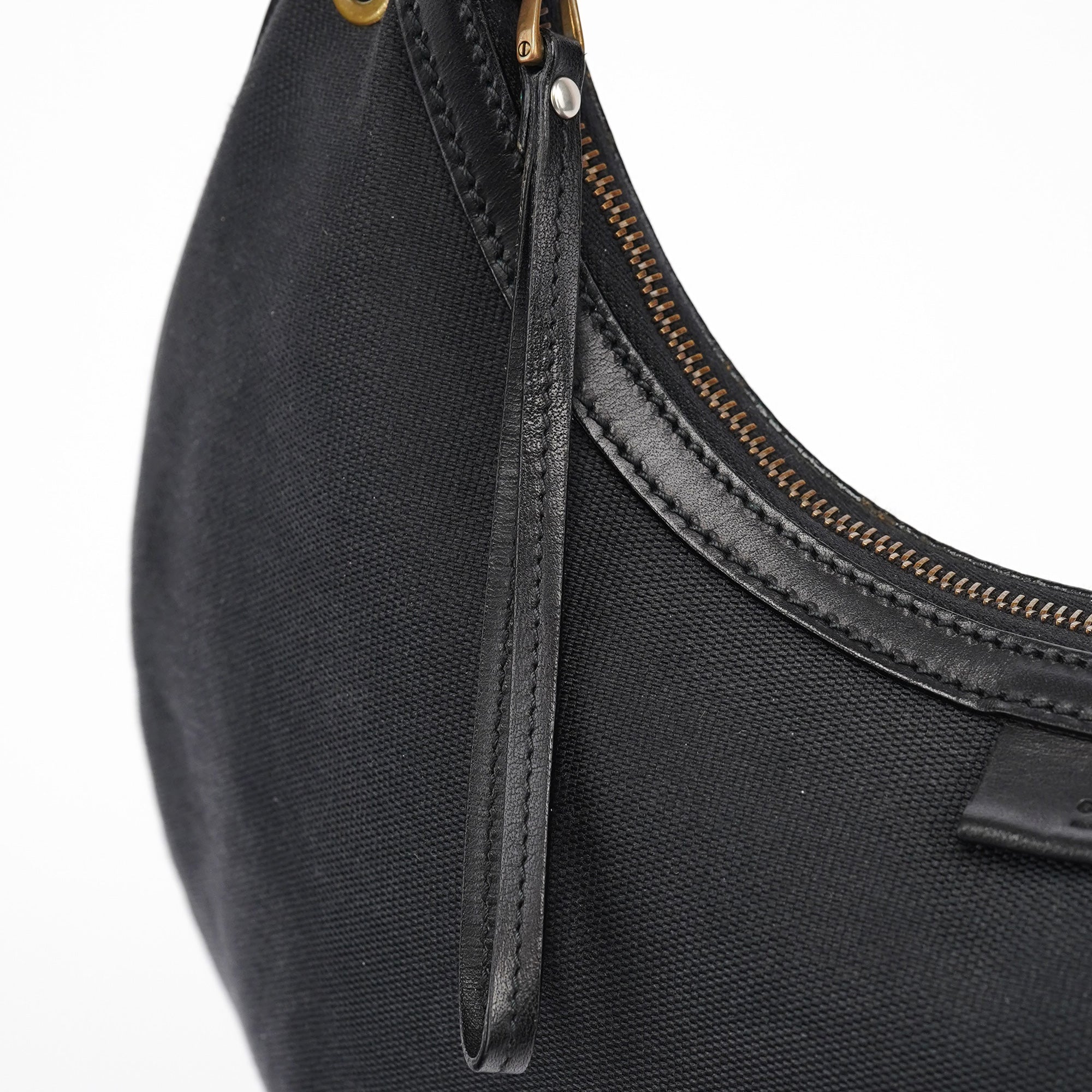 Gucci 2003 Black Canvas Shoulder Bag
