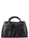 Gucci 2003 Black Leather Bamboo Top Handle Bag