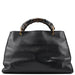 Gucci 2003 Black Leather Bamboo Top Handle Bag