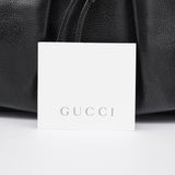 Gucci 2003 Black Leather Bamboo Tote Bag