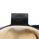 Gucci 2003 Black Leather Bamboo Tote Bag