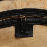 Gucci 2003 Black Leather Bamboo Tote Bag