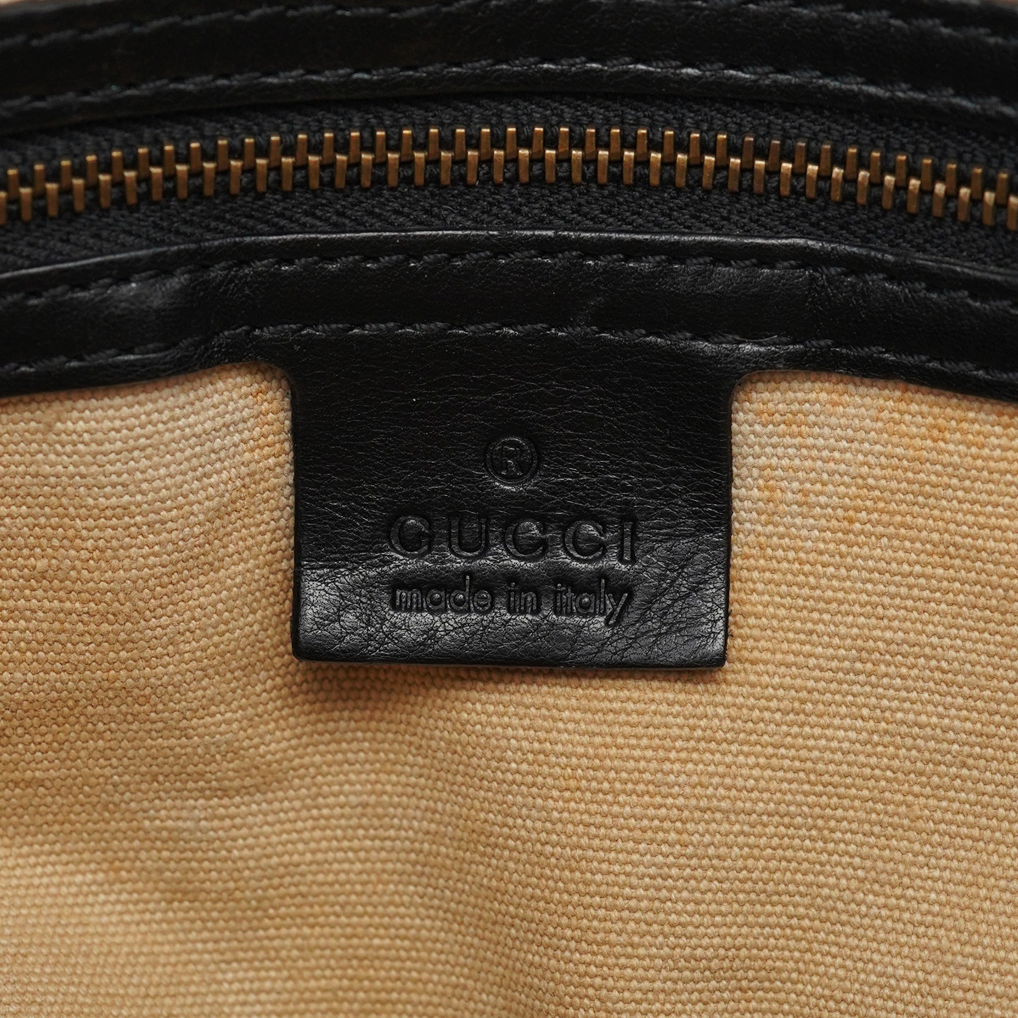 Gucci 2003 Black Leather Bamboo Tote Bag