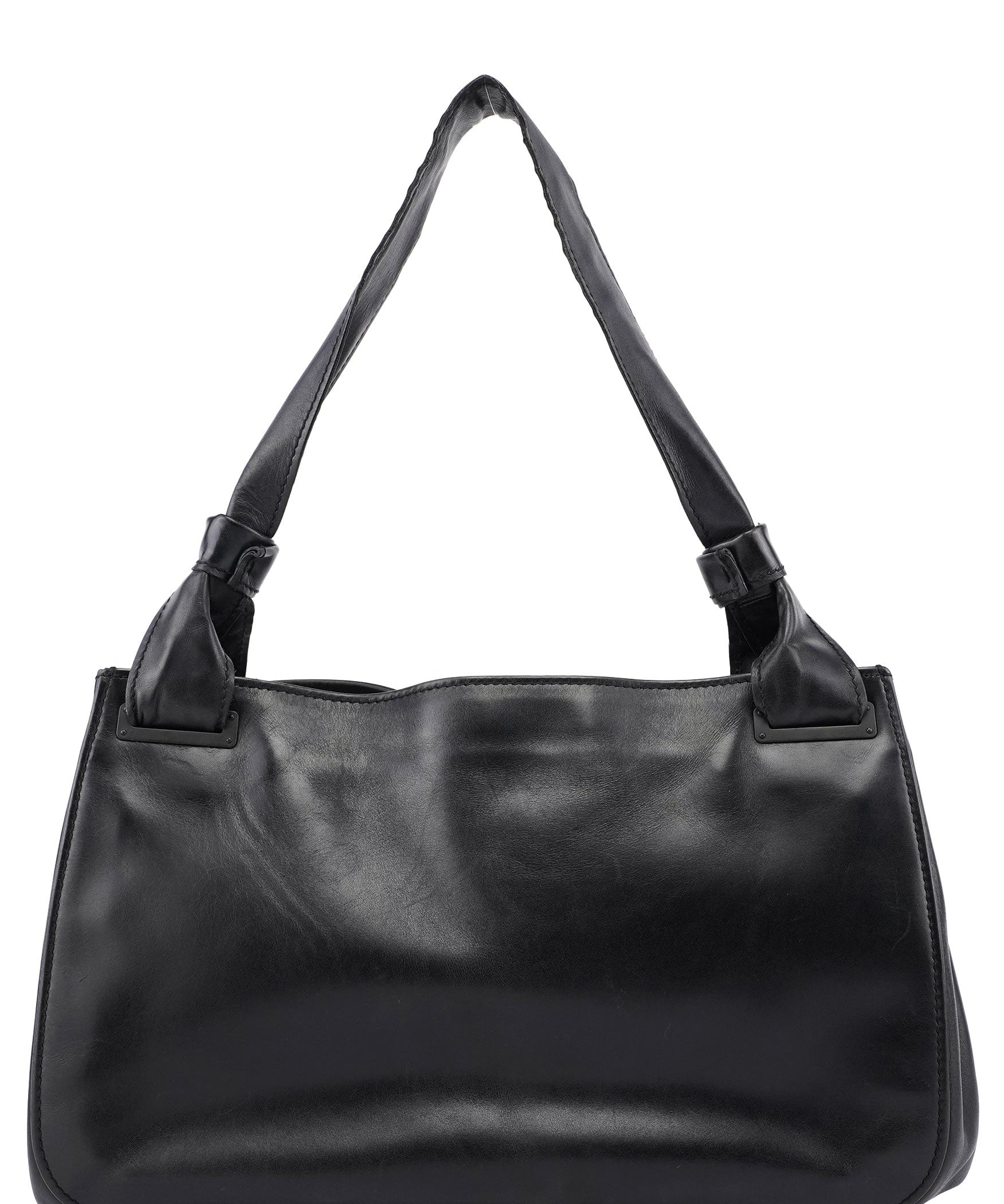Gucci 2003 Black Leather Large Shoulder Bag