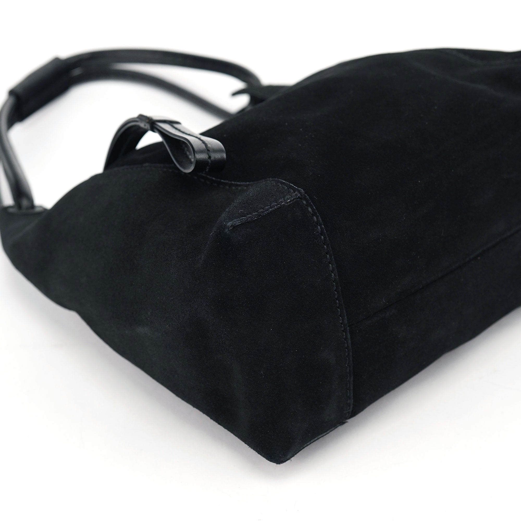 Gucci 2003 Sac porté épaule en daim noir