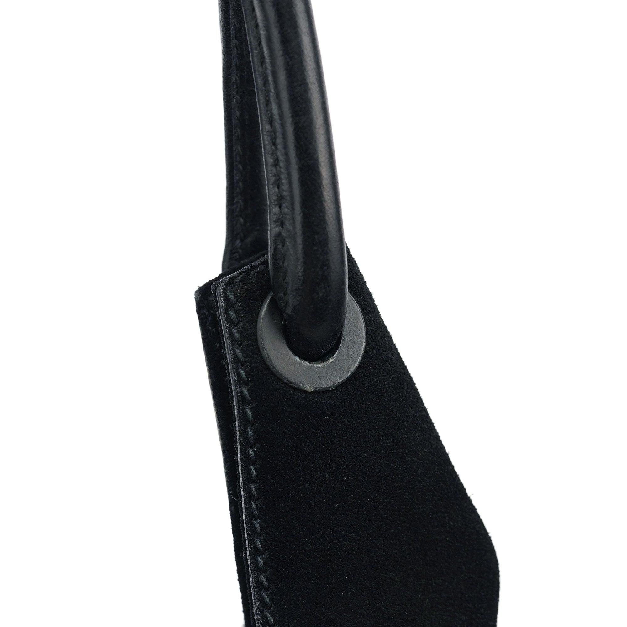 Gucci 2003 Sac porté épaule en daim noir