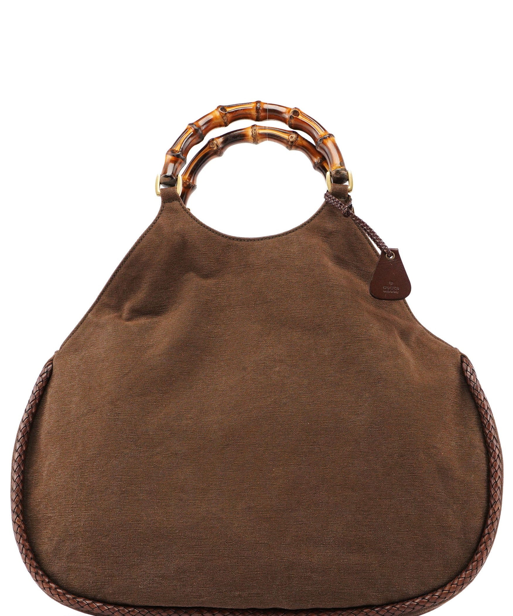 Gucci 2003 Brown Canvas Bamboo Bag
