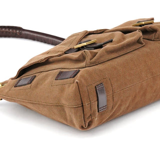 Gucci 2003 Brown Canvas Leather Shoulder Bag