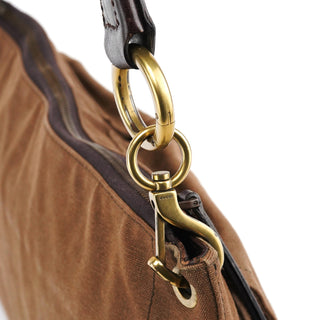 Gucci 2003 Brown Canvas Leather Shoulder Bag