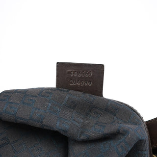 Gucci 2003 Brown Canvas Round Shoulder Bag