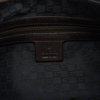 Gucci 2003 Brown Canvas Round Shoulder Bag