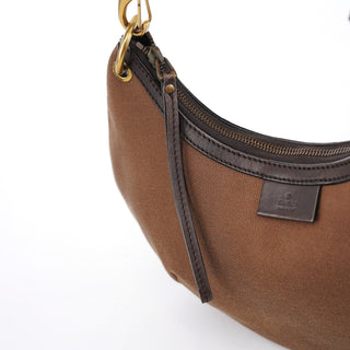 Gucci 2003 Brown Canvas Round Shoulder Bag