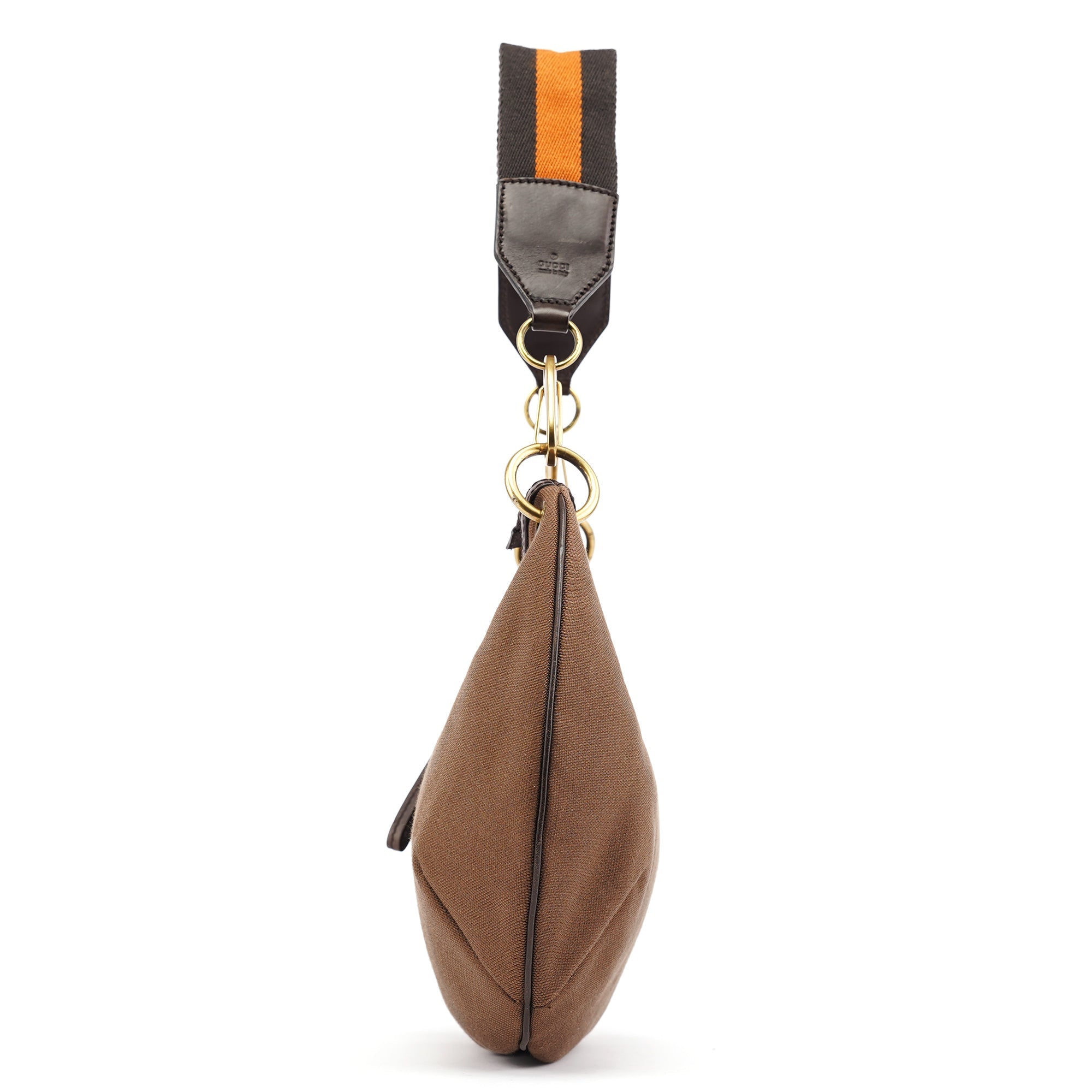 Gucci 2003 Brown Canvas Round Shoulder Bag
