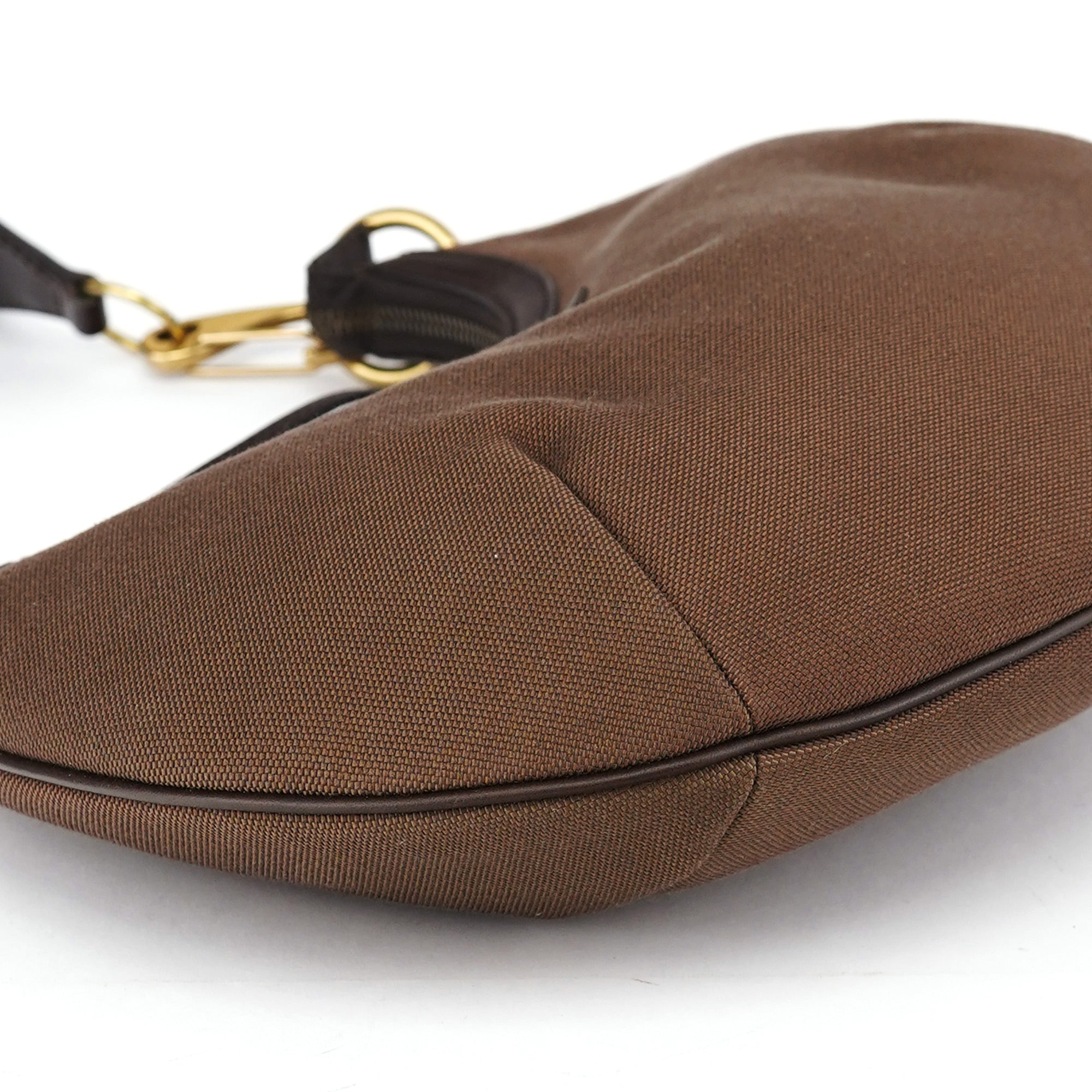 Gucci 2003 Brown Canvas Shoulder Bag