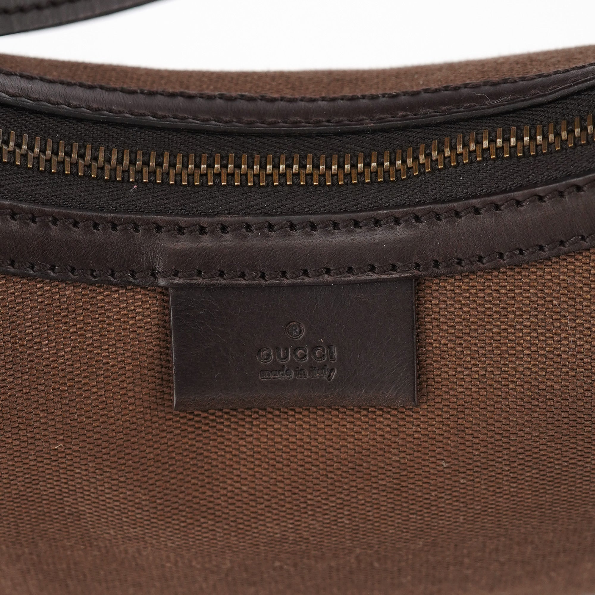 Gucci 2003 Brown Canvas Shoulder Bag