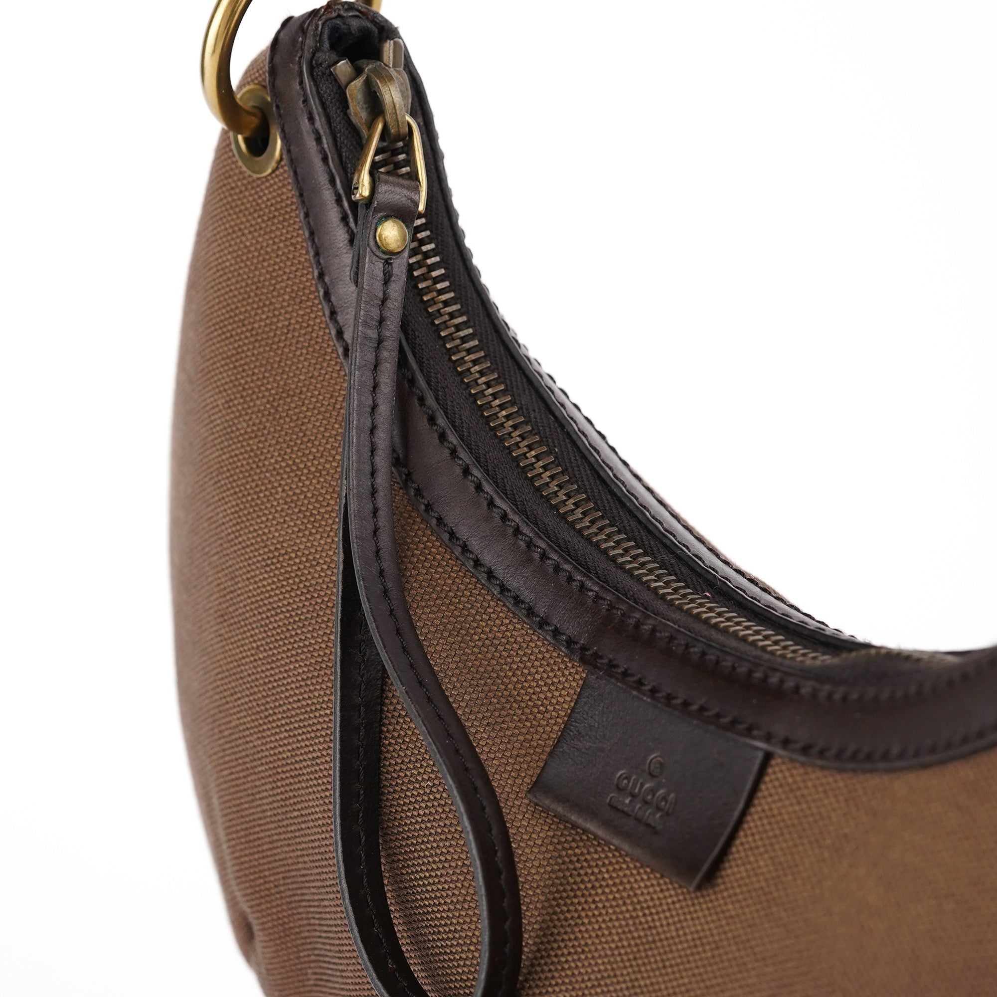 Gucci 2003 Brown Canvas Shoulder Bag