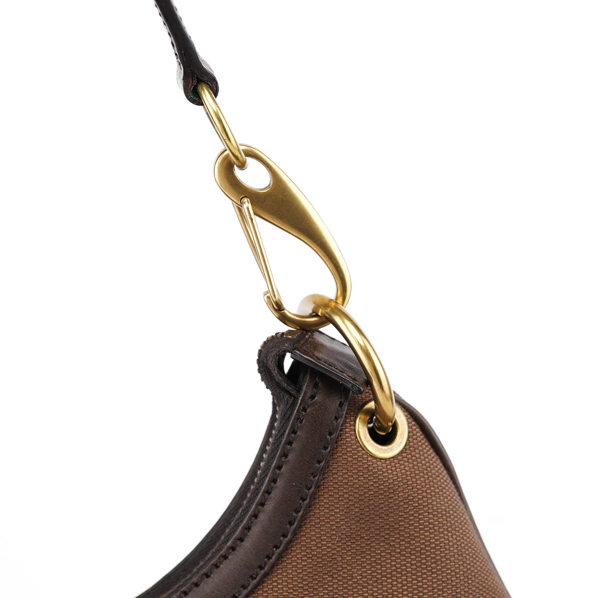 Gucci 2003 Brown Canvas Shoulder Bag