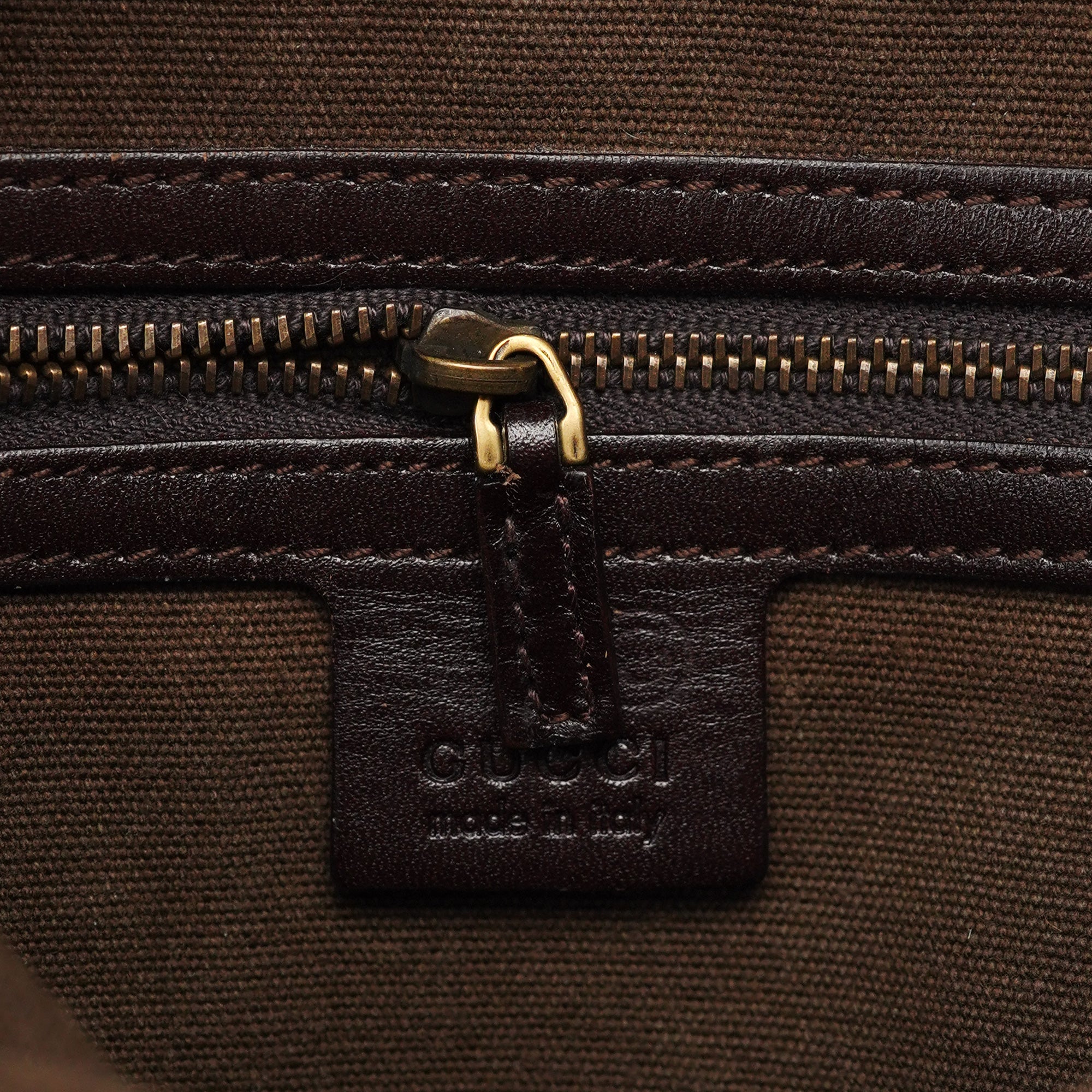 Gucci 2003 Brown Canvas Shoulder Bag