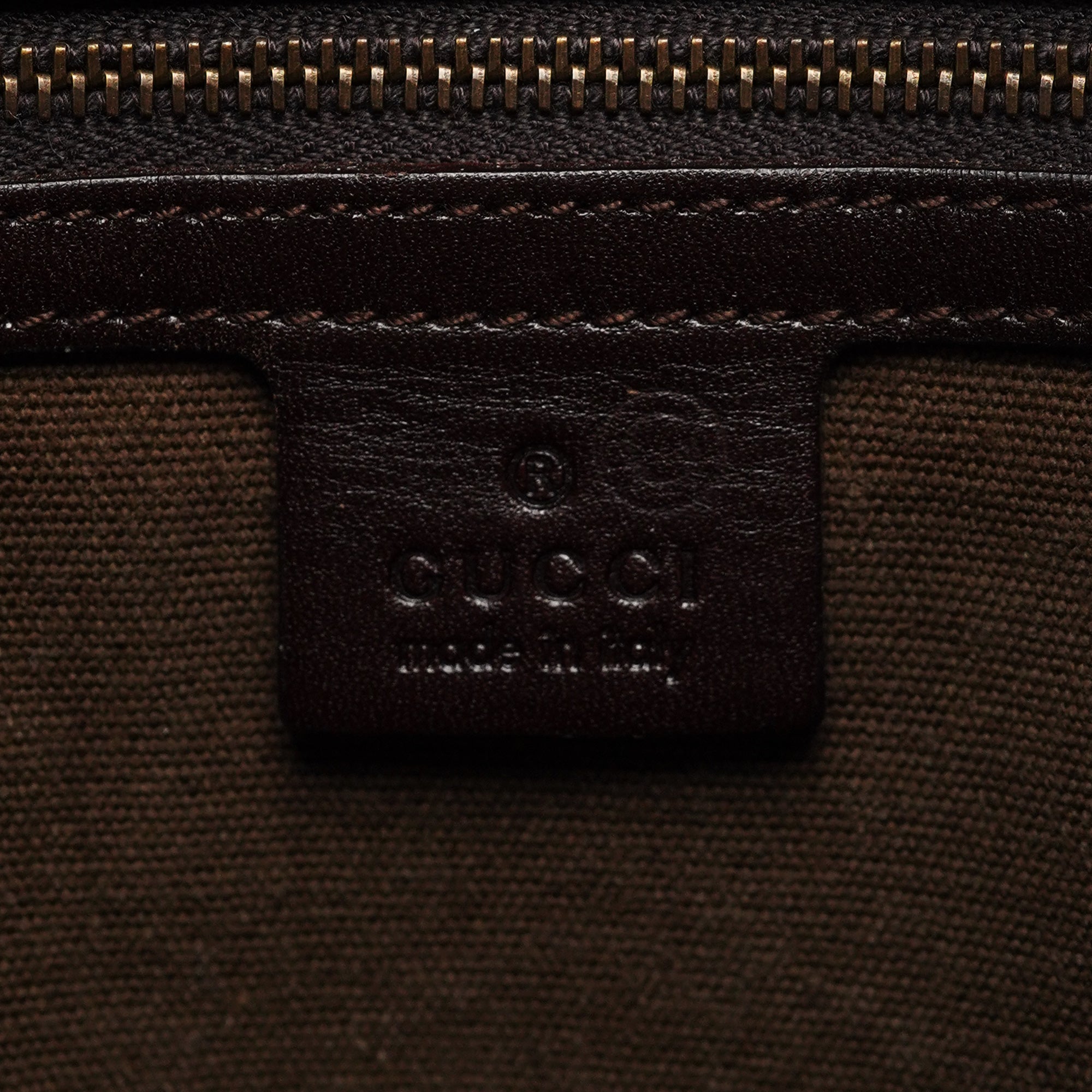 Gucci 2003 Brown Canvas Shoulder Bag