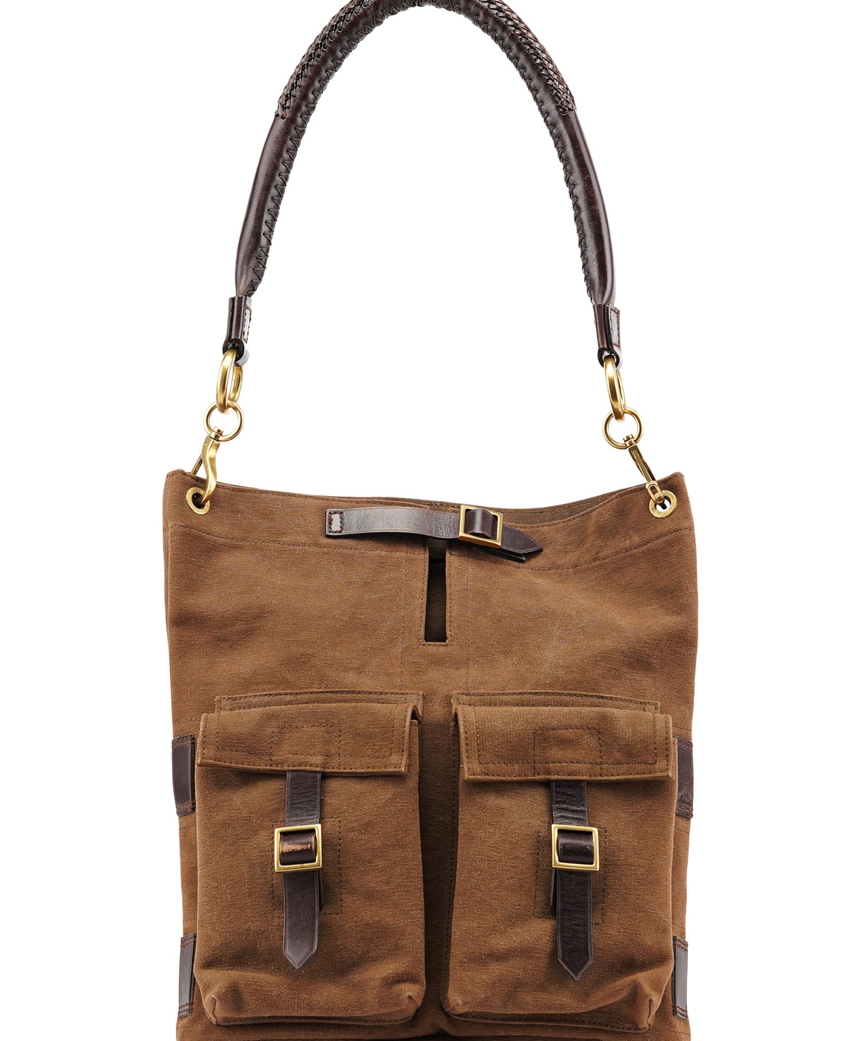 Gucci 2003 axelväska i brun canvas