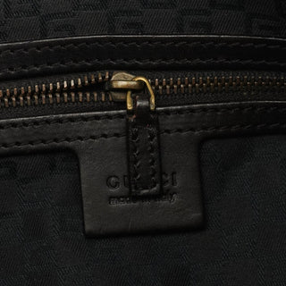 Gucci 2003 Brown Canvas Web Strap Hobo Bag