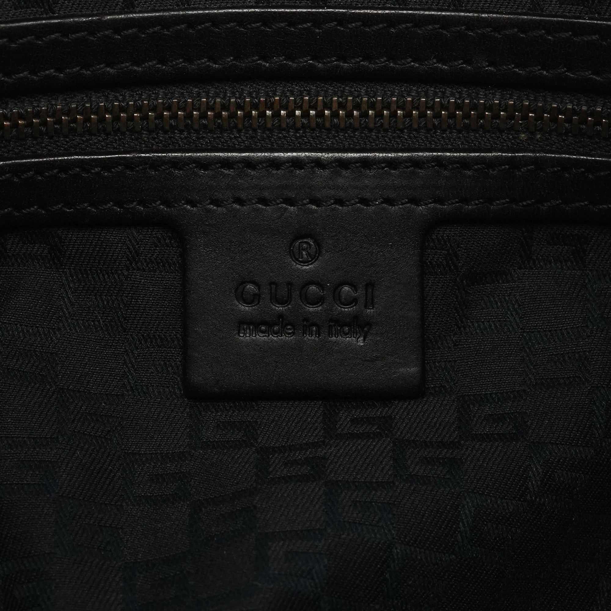 Gucci 2003 Brown Canvas Web Strap Hobo Bag