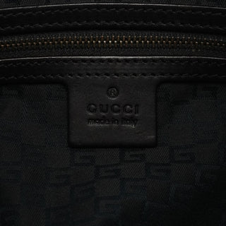 Gucci 2003 Brown Canvas Web Strap Hobo Bag
