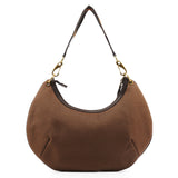 Gucci 2003 Brown Canvas Web Strap Hobo Bag