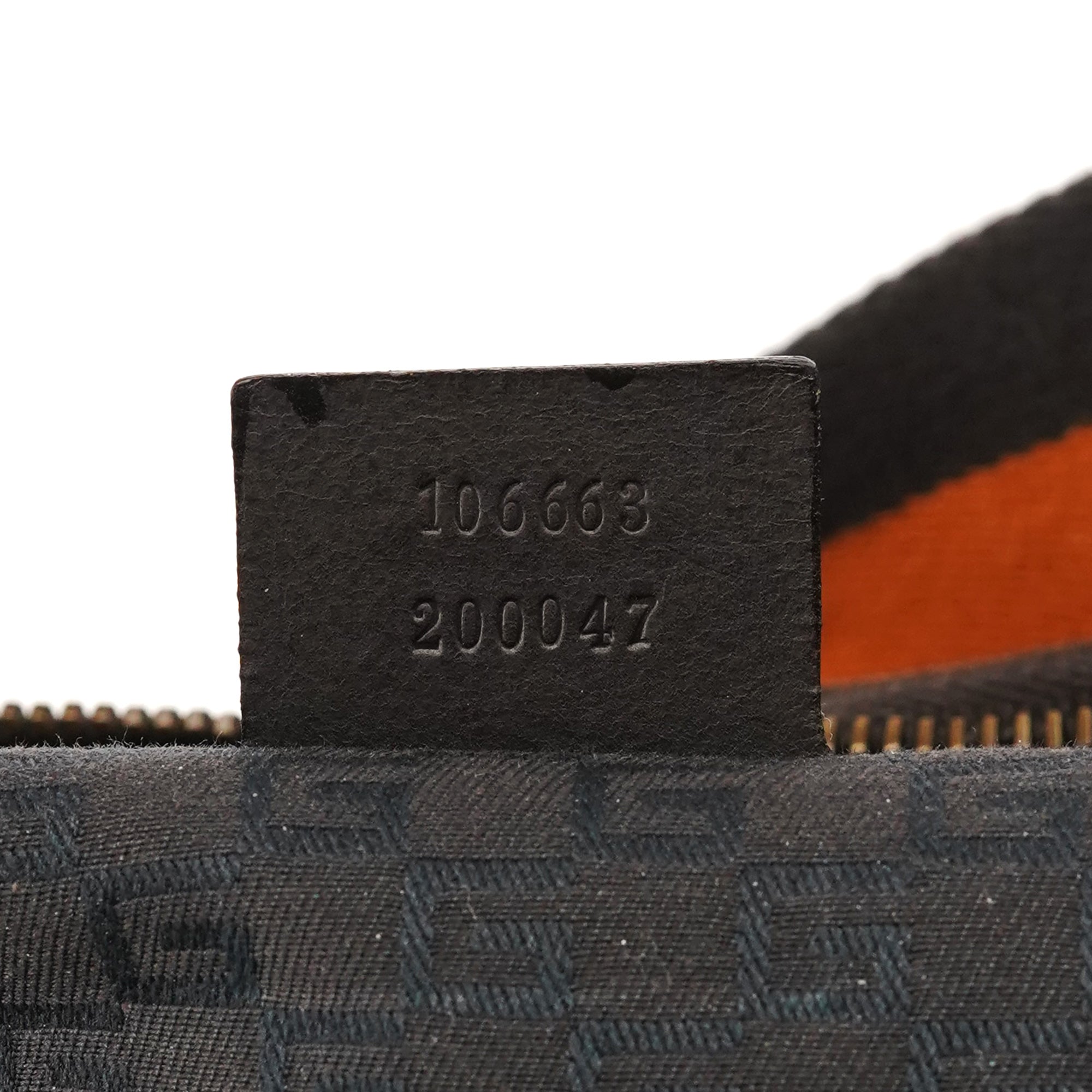 Gucci 2003 Brown Canvas Web Strap Hobo Bag