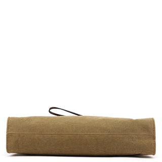 Gucci 2003 Khaki Canvas Bamboo Shoulder Bag