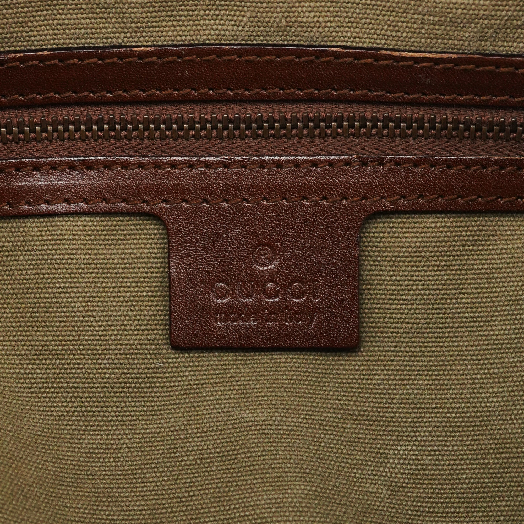 Gucci 2003 Sac cabas Bamboo en toile kaki