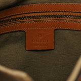 Gucci 2003 Khaki Canvas Shoulder Bag