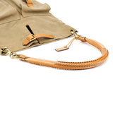Gucci 2003 Khaki Canvas Shoulder Bag