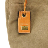Gucci 2003 Khaki Canvas Shoulder Bag