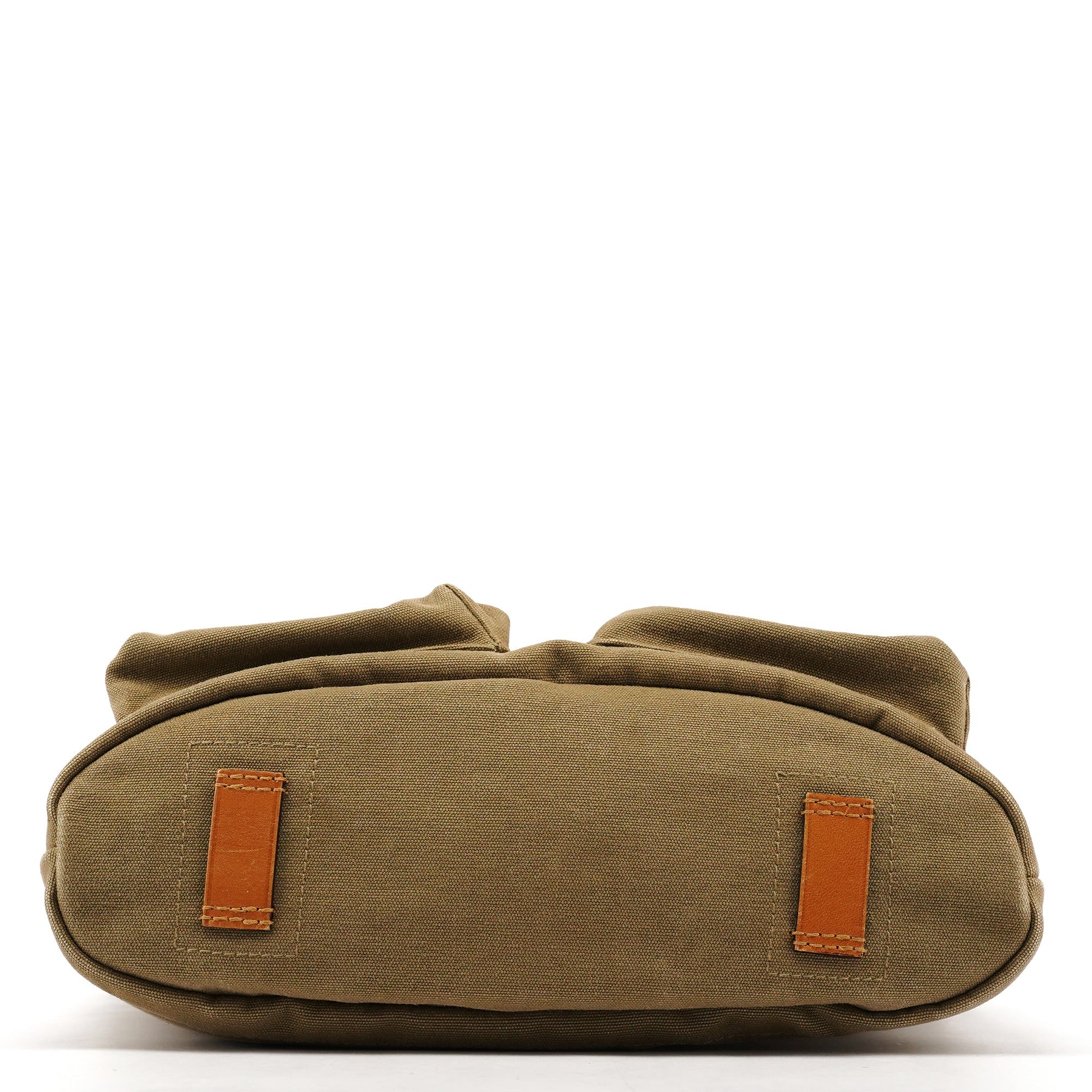 Gucci 2003 Khaki Canvas Shoulder Bag