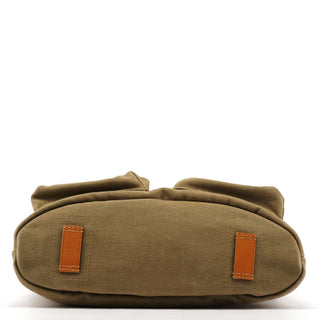 Gucci 2003 Khaki Canvas Shoulder Bag