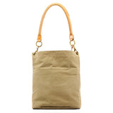 Gucci 2003 Khaki Canvas Shoulder Bag