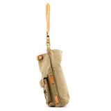 Gucci 2003 Khaki Canvas Shoulder Bag