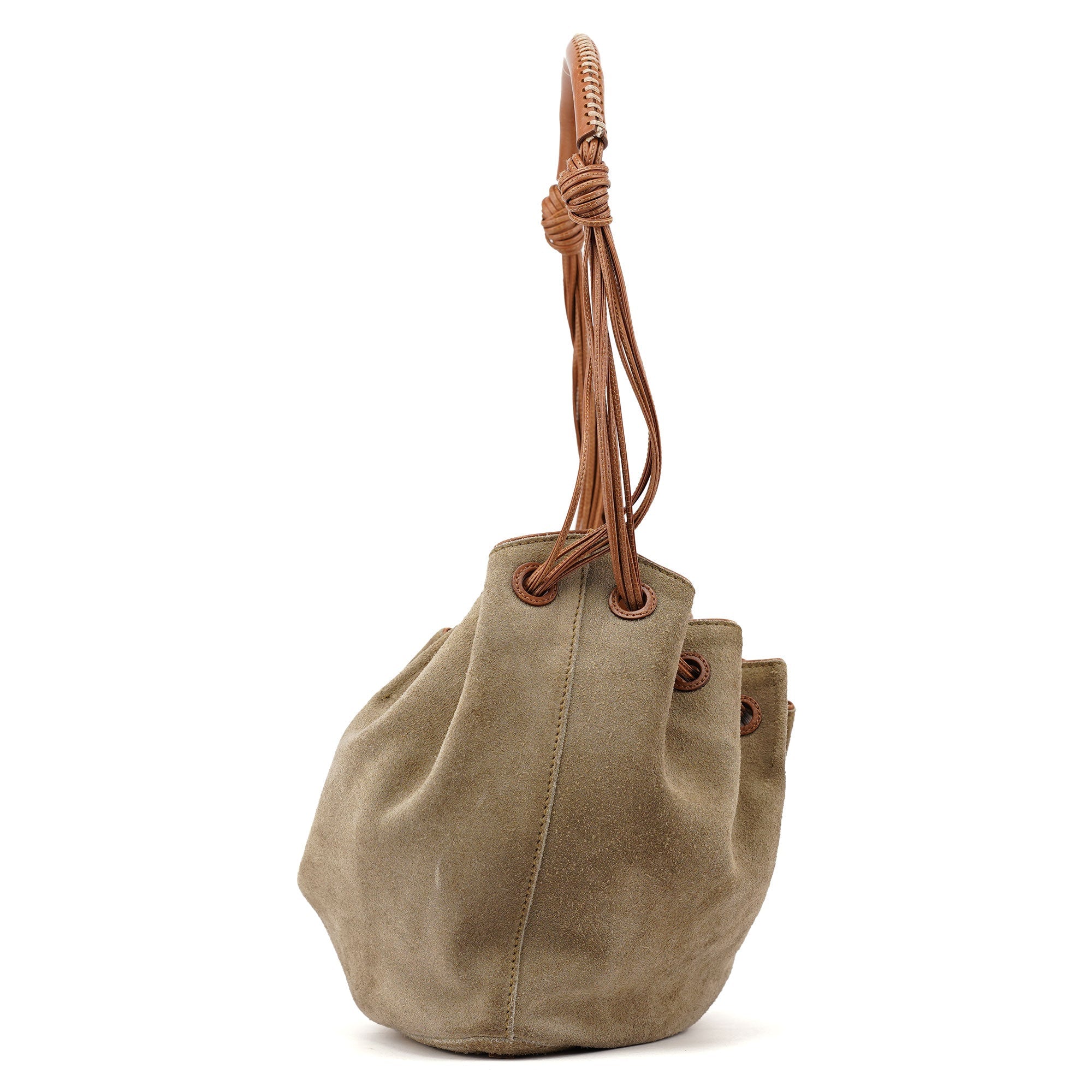 Gucci 2003 Khaki Suede Sling Shoulder Bag