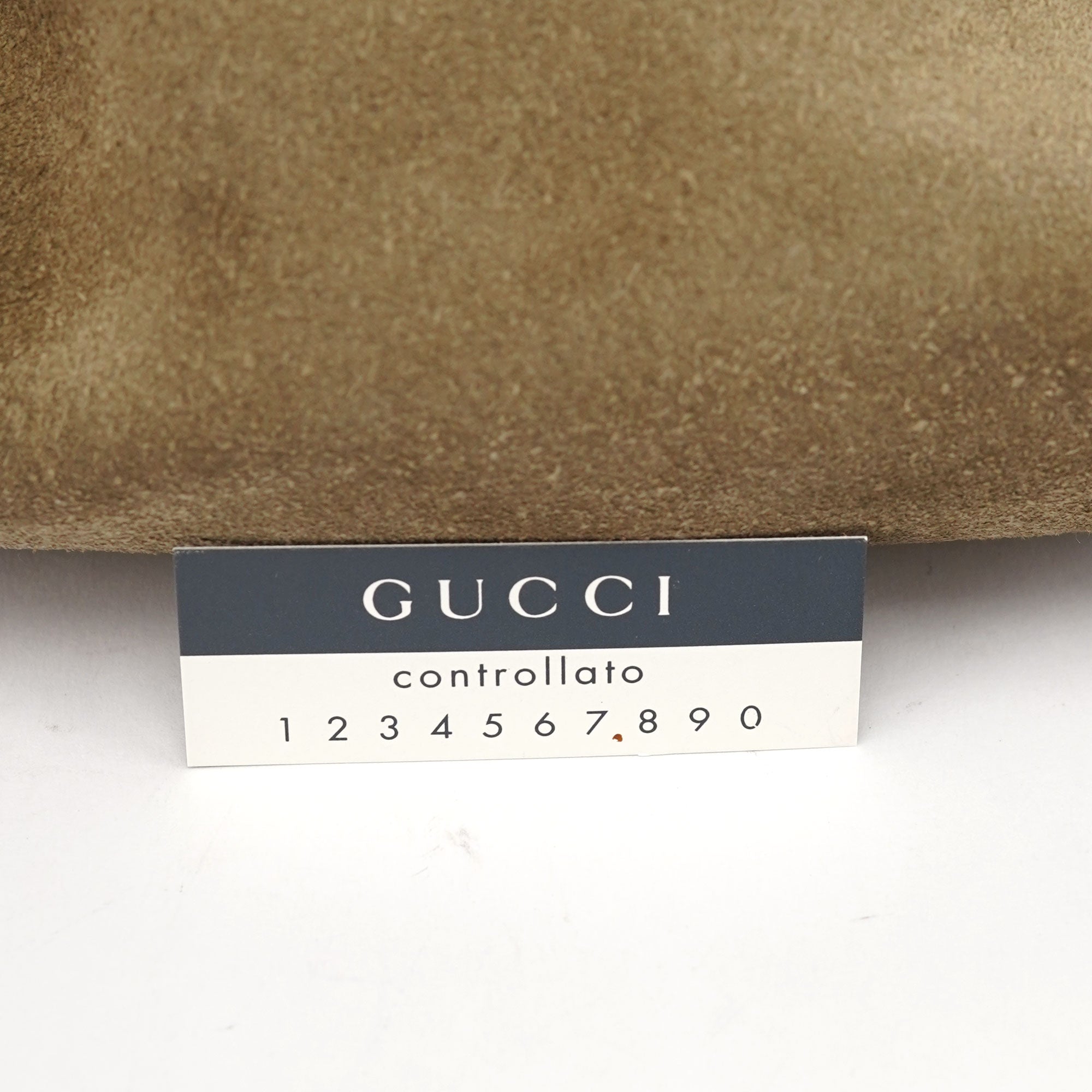 Gucci 2003 Khaki Suede Sling Shoulder Bag