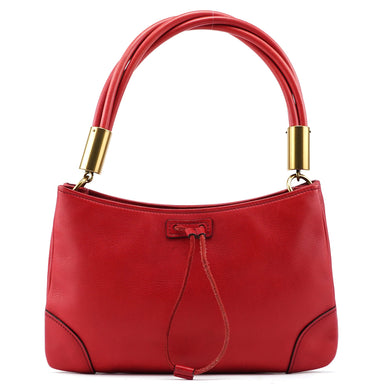 Gucci 2003 Red Calfskin Knot Shoulder Bag