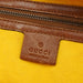 Gucci 2003 Yellow Canvas Bamboo Top Handle Bag