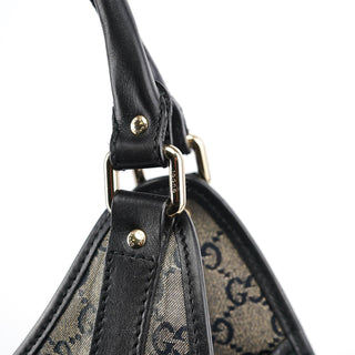 Gucci 203494 Beige GG Canvas Jackie Shoulder Bag