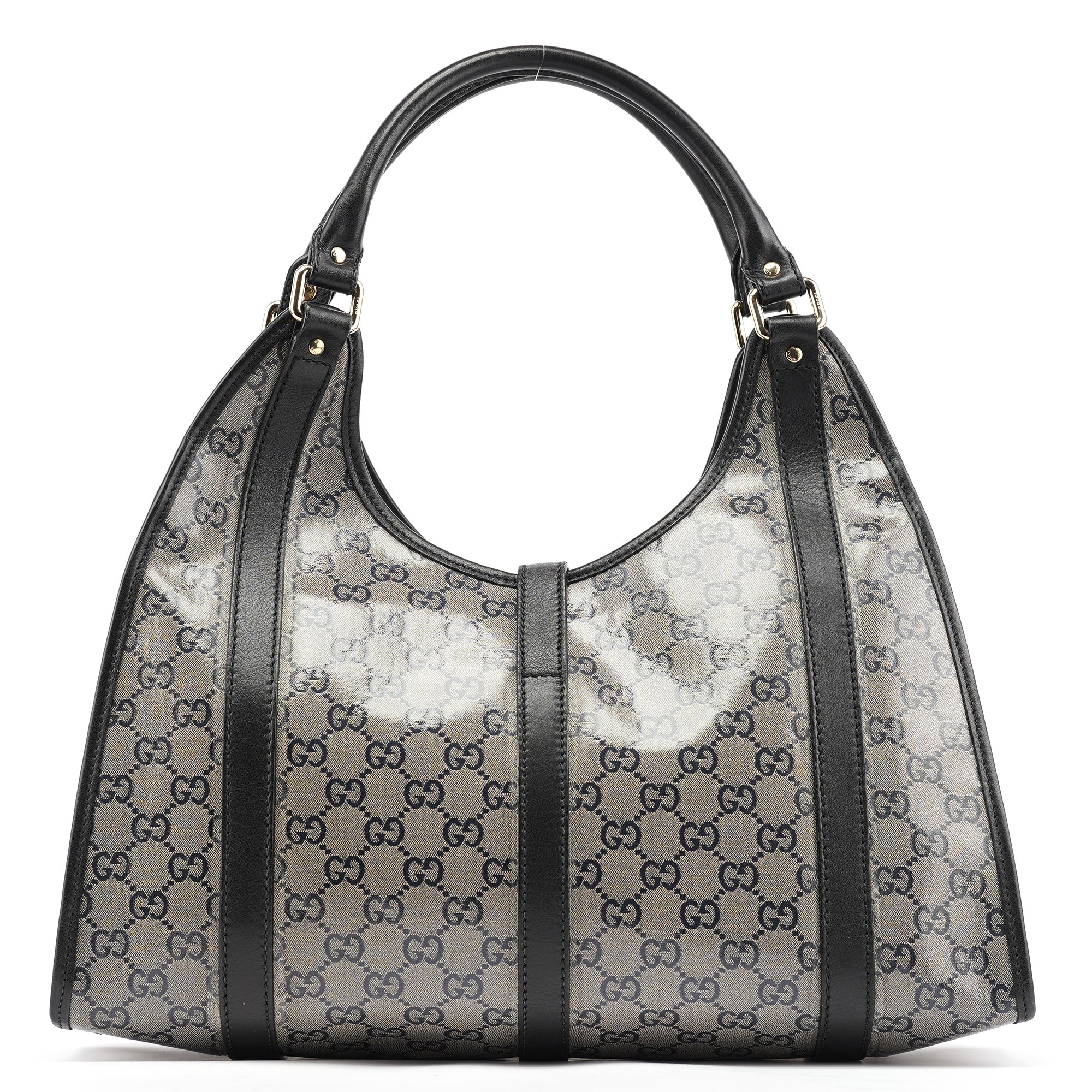 Gucci 203494 Beige GG Canvas Jackie Shoulder Bag