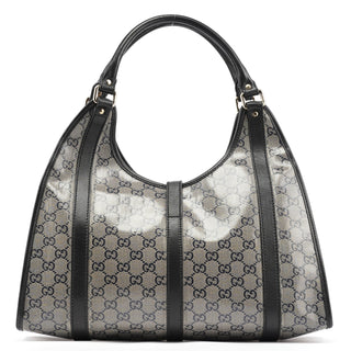 Gucci 203494 Beige GG Canvas Jackie Shoulder Bag