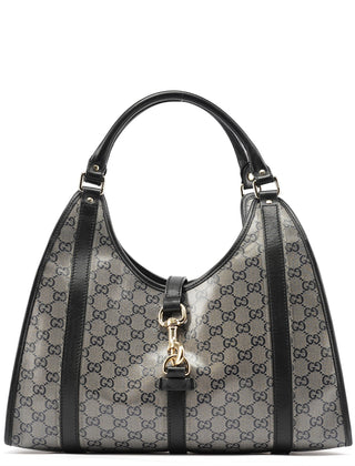 Gucci 203494 Beige GG Canvas Jackie Shoulder Bag