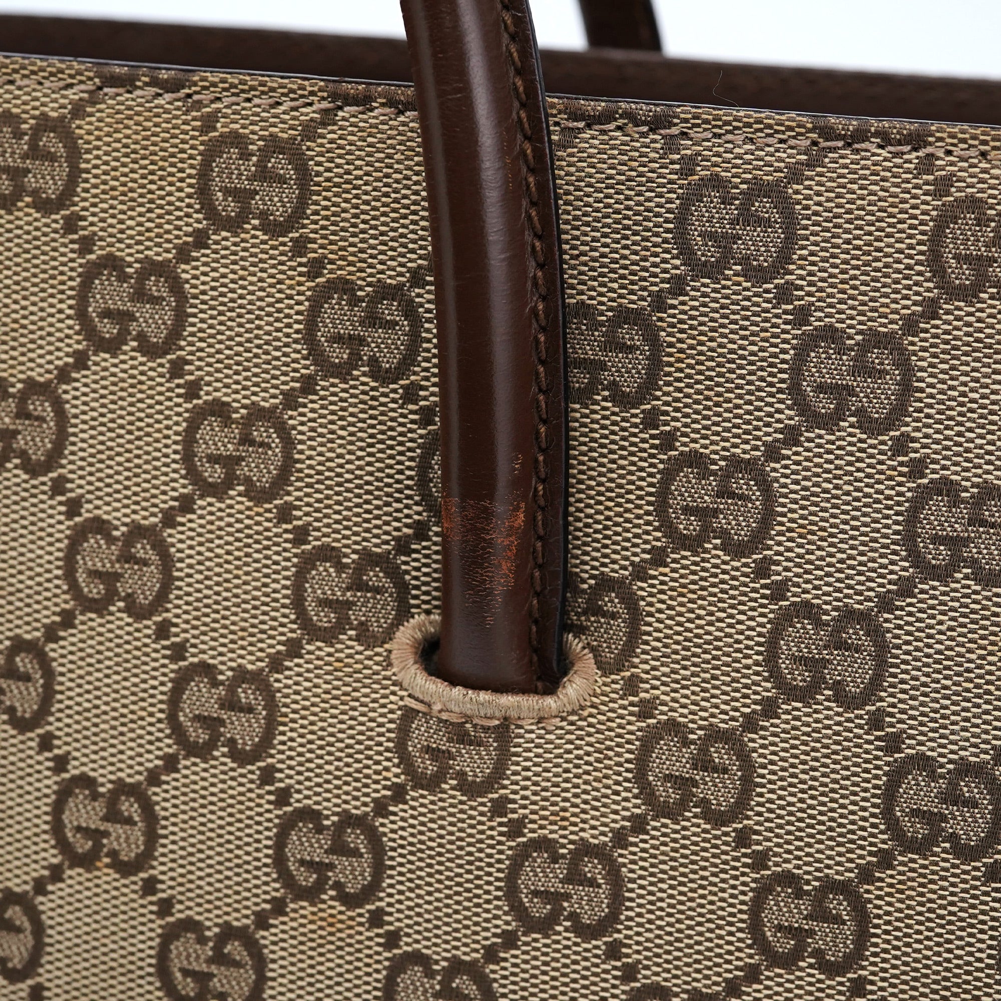 Gucci 212792 Beige GG Lady Lock Tote Bag